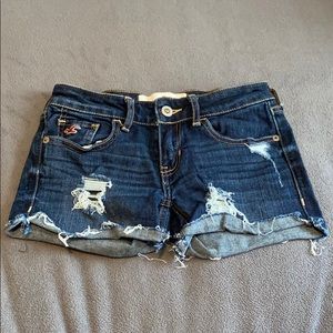 Distressed Hollister shorts